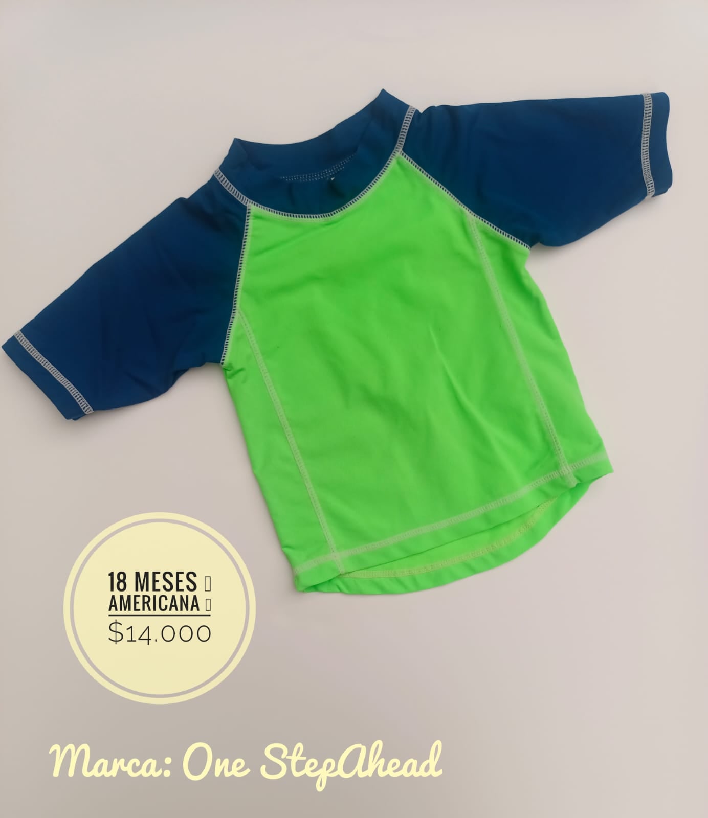 18 m Vestido de Baño One Step