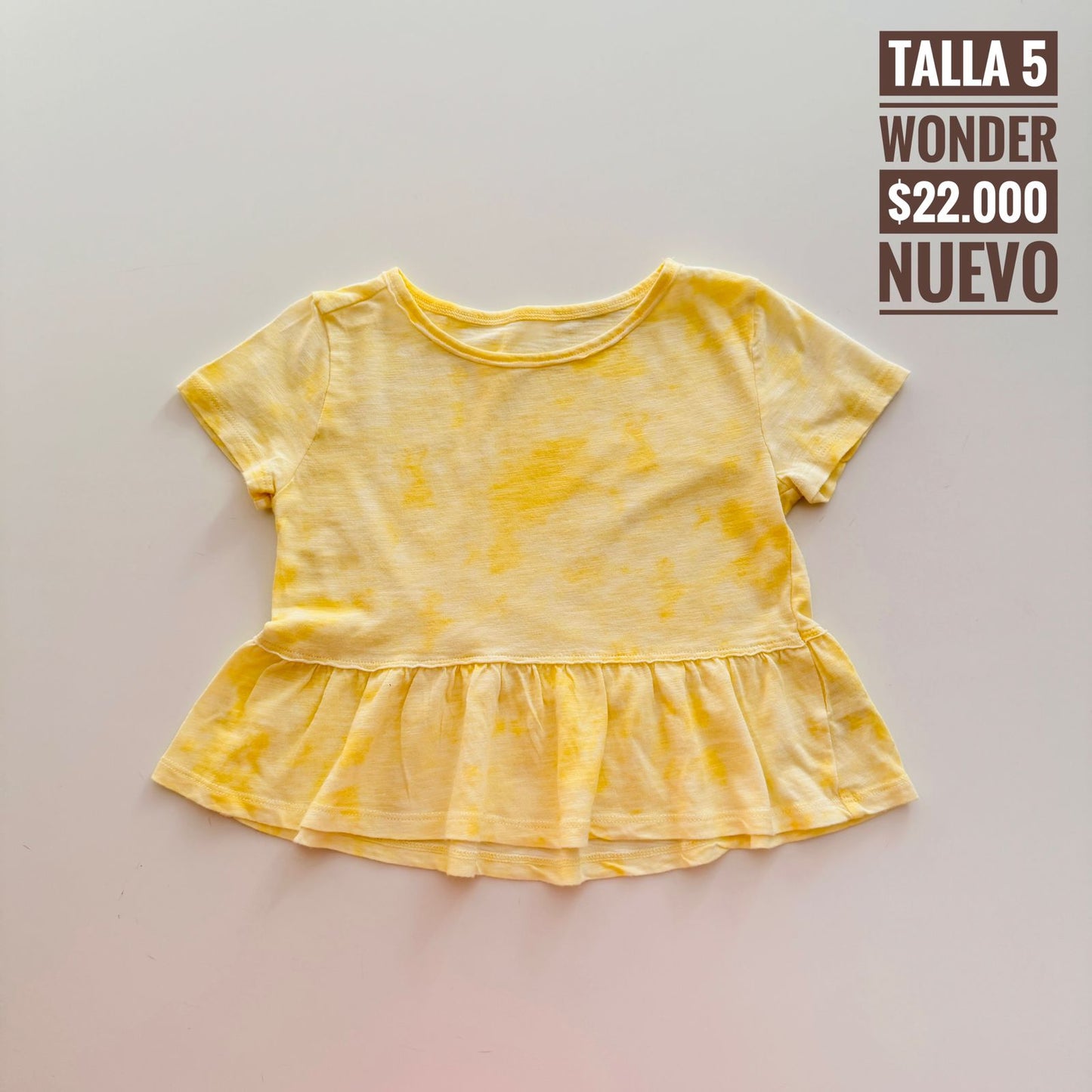 5T Blusa Wonder Nation Nuevo