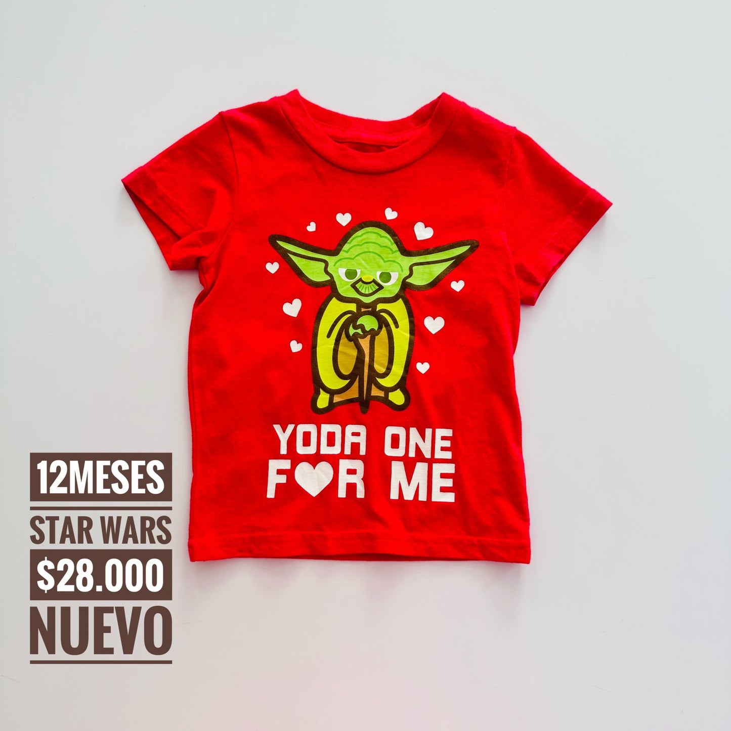 12 m Camiseta Star Wars Nuevo