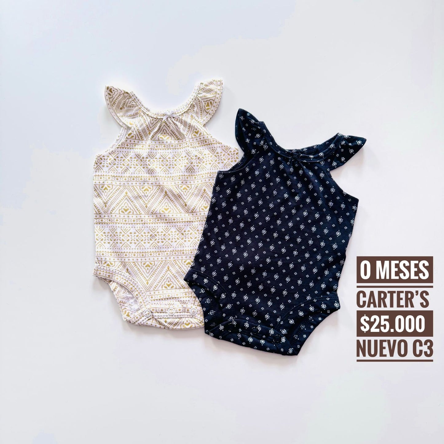 0 m Set x 2 Body Carter´s Nuevo