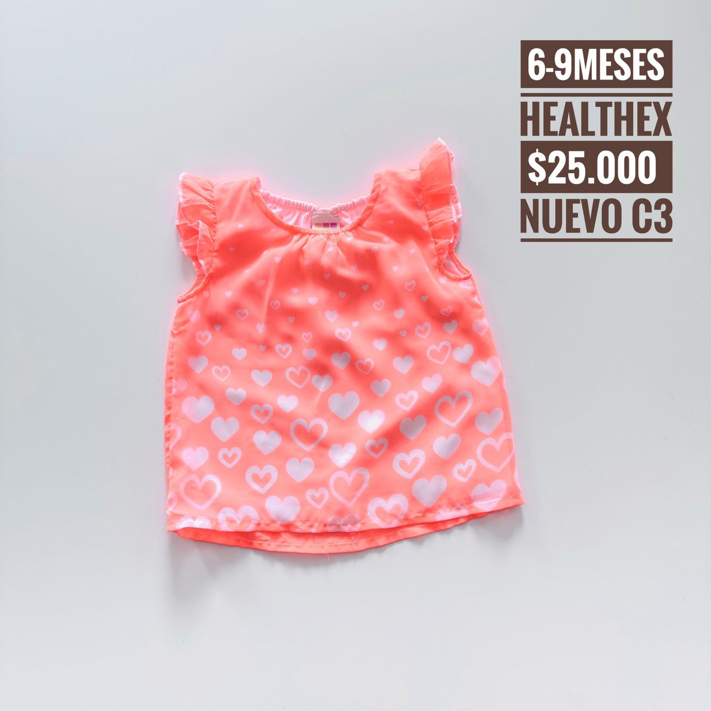 6 - 9 m Blusa Healthex Nuevo