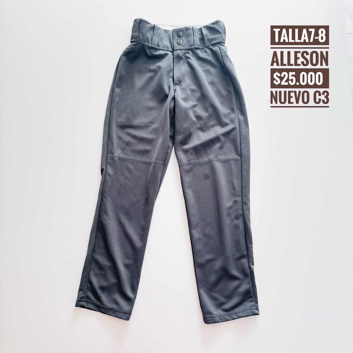 7-8T Pantalón Alleson Nuevo