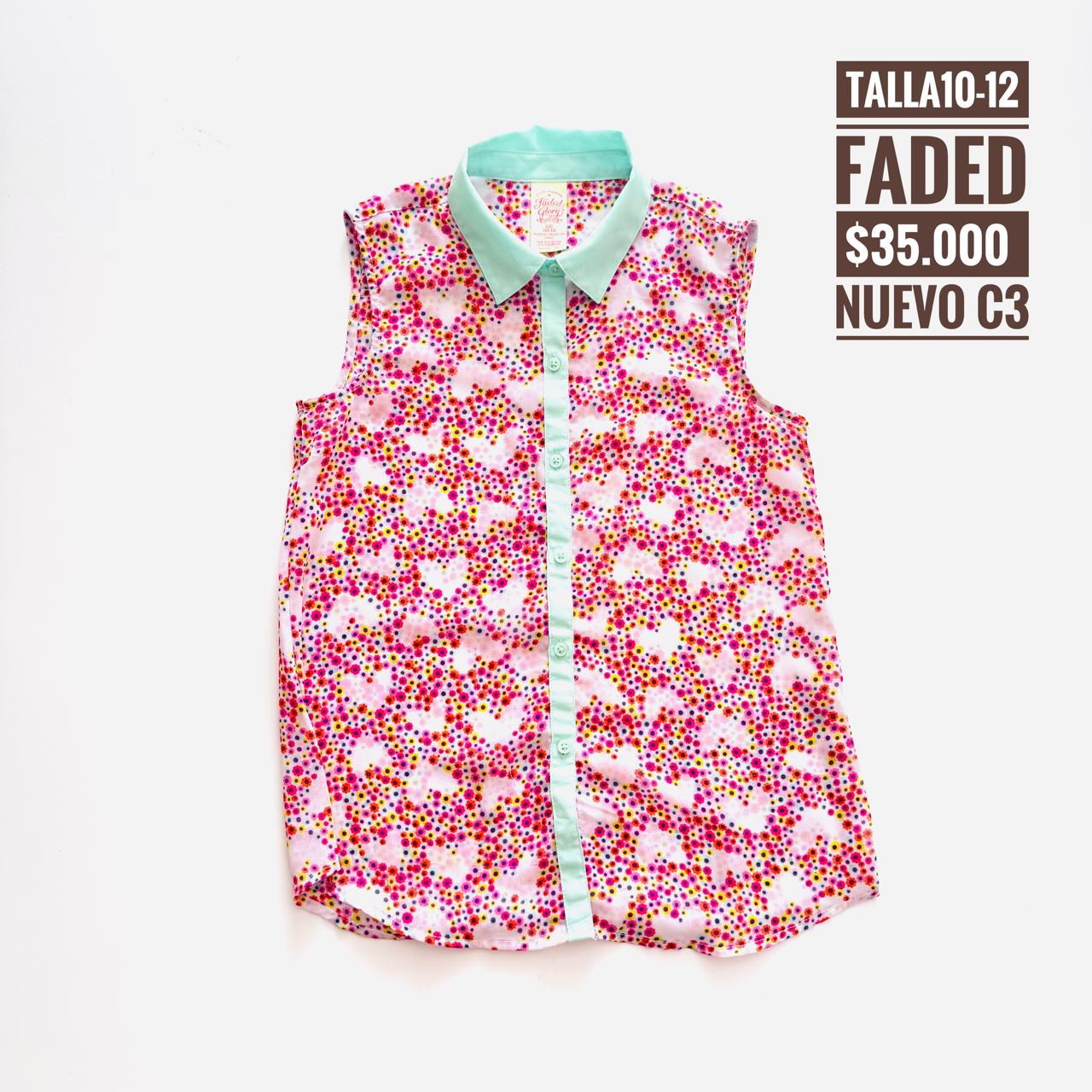 10-12T Blusa Faded Glory Nuevo