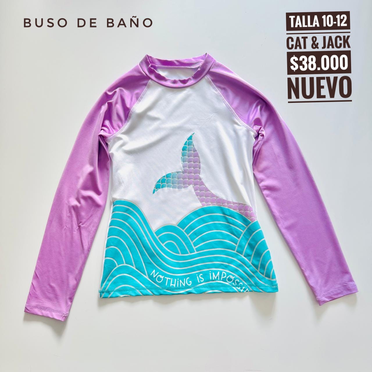 10-12T Vestido de Baño Cat & Jack Nuevo