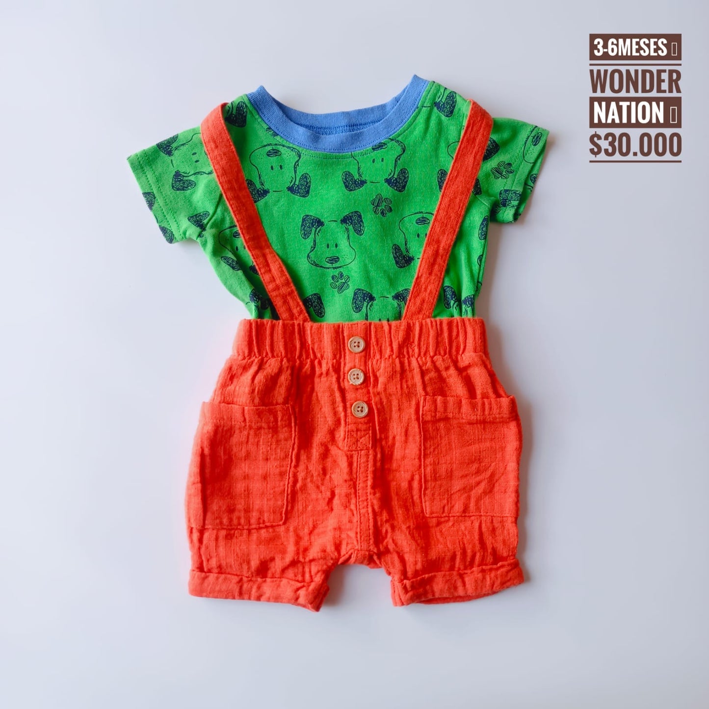 3 - 6 m Conjunto Wonder Nation