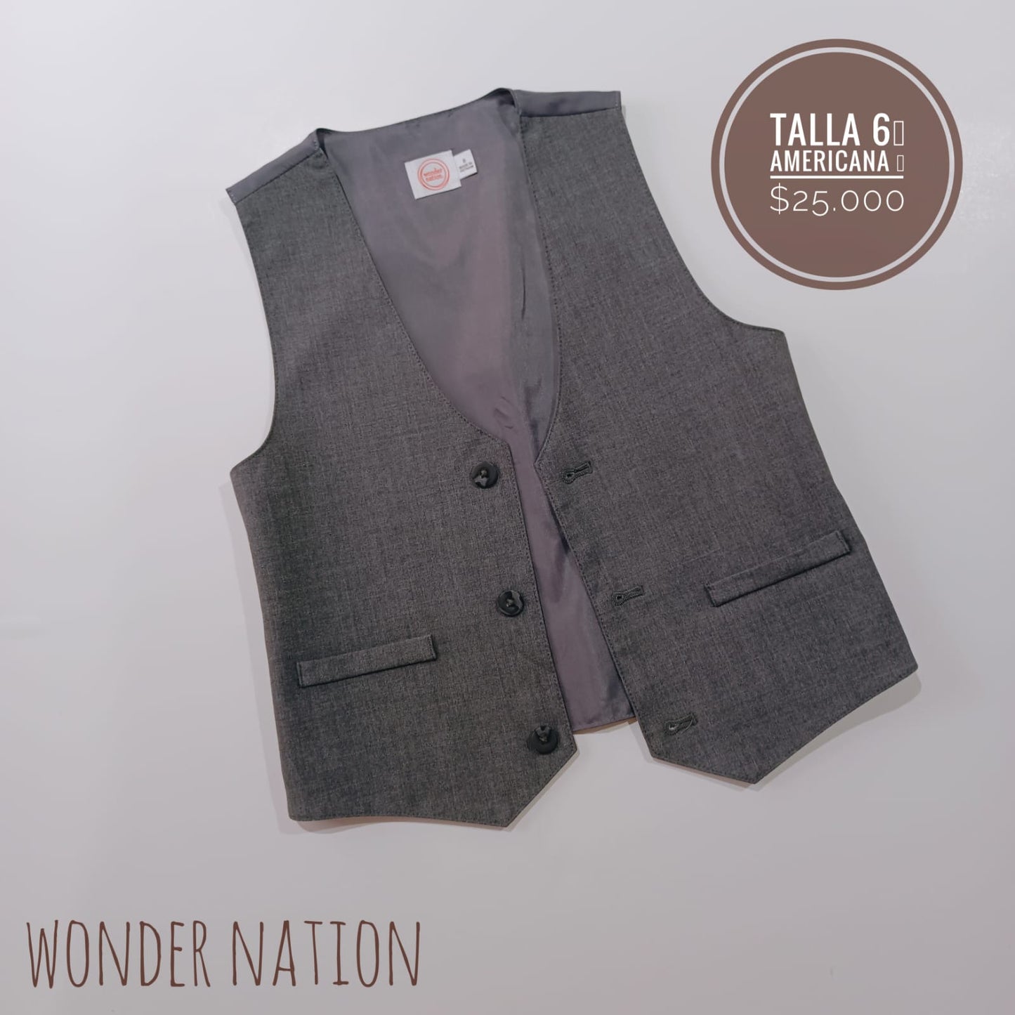 6T Chaleco Wonder Nation