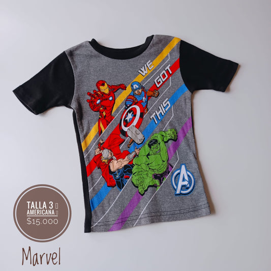 3T Camiseta Marvel