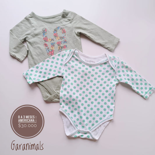 0 - 3 m Set x 2 Body Garanimals