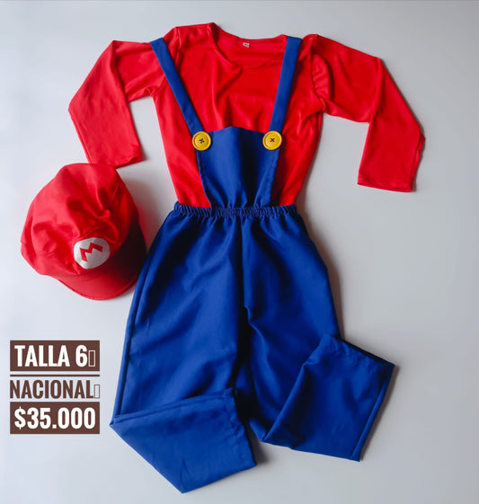 6T Disfraz Mario Bros
