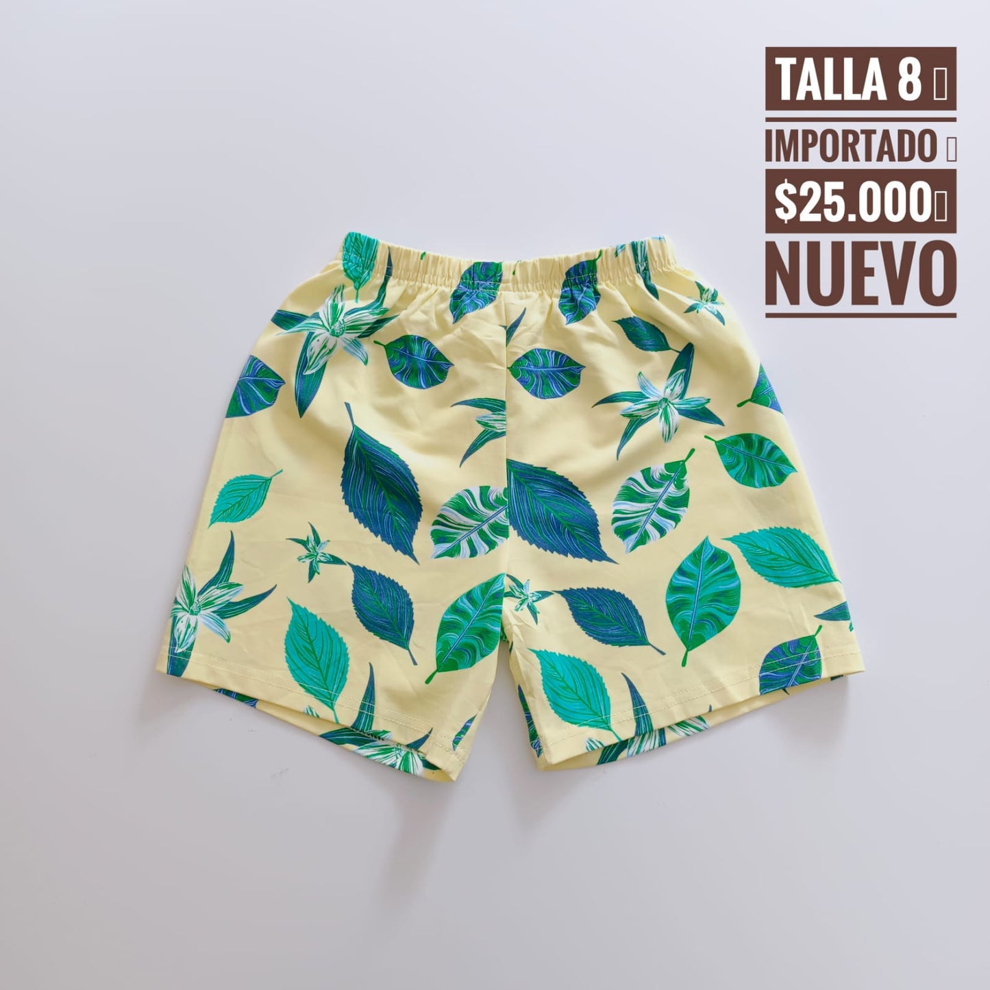 8T Pantaloneta Importado Nuevo
