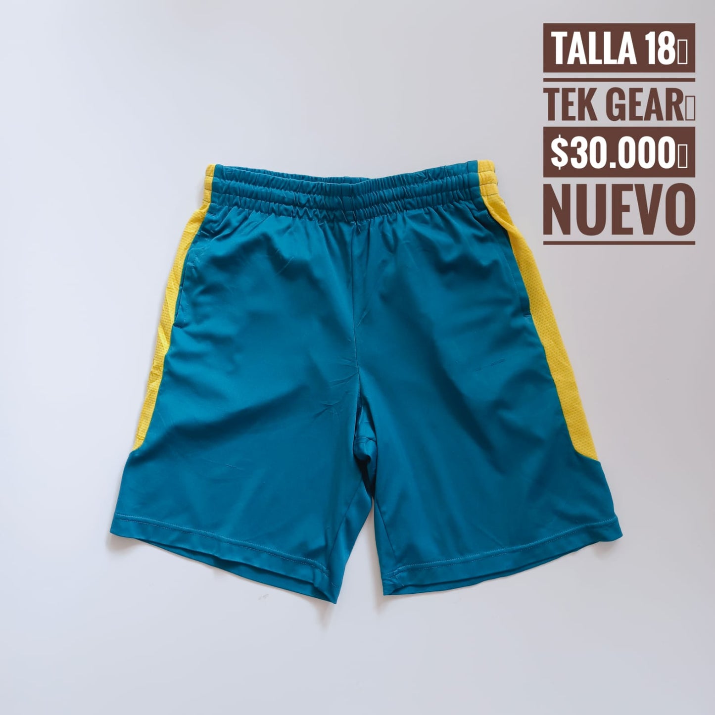 16T Pantaloneta Tek Gear Nuevo