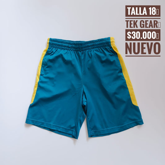 16T Pantaloneta Tek Gear Nuevo