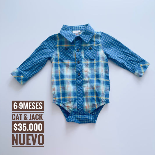 6 - 9 m Body Camisa Cat & Jack Nuevo