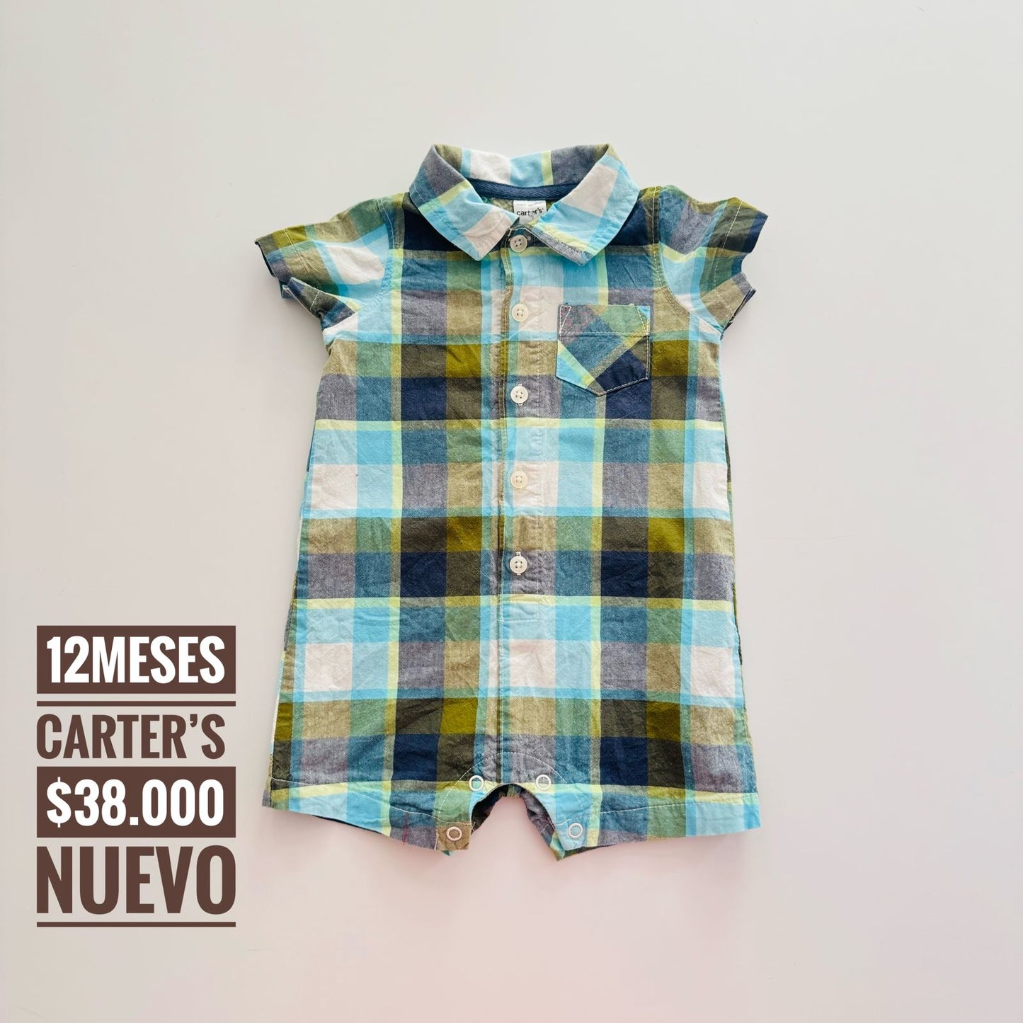 12 m Romper Carter´s Nuevo