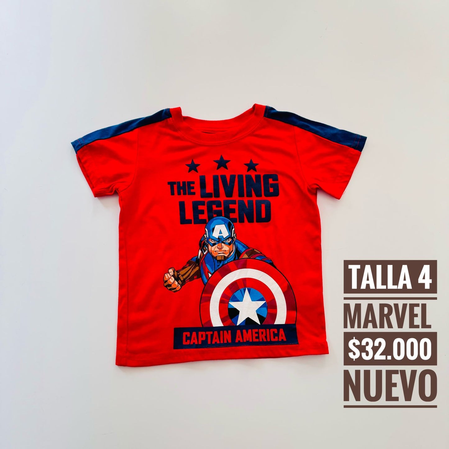 4T Camiseta Marvel Nuevo