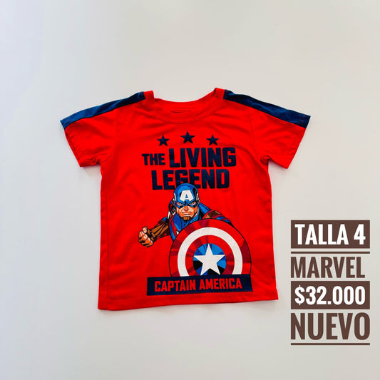 4T Camiseta Marvel Nuevo