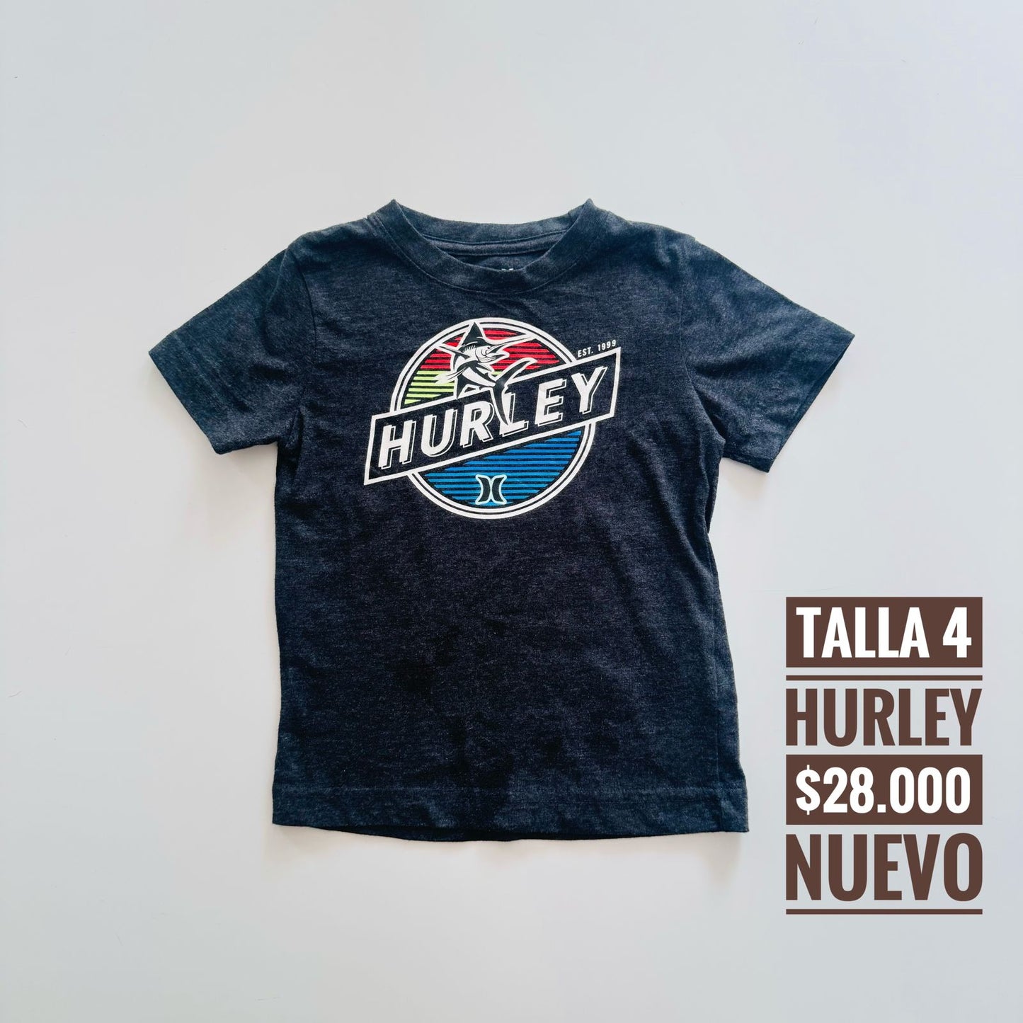 4T Camiseta Hurley Nuevo