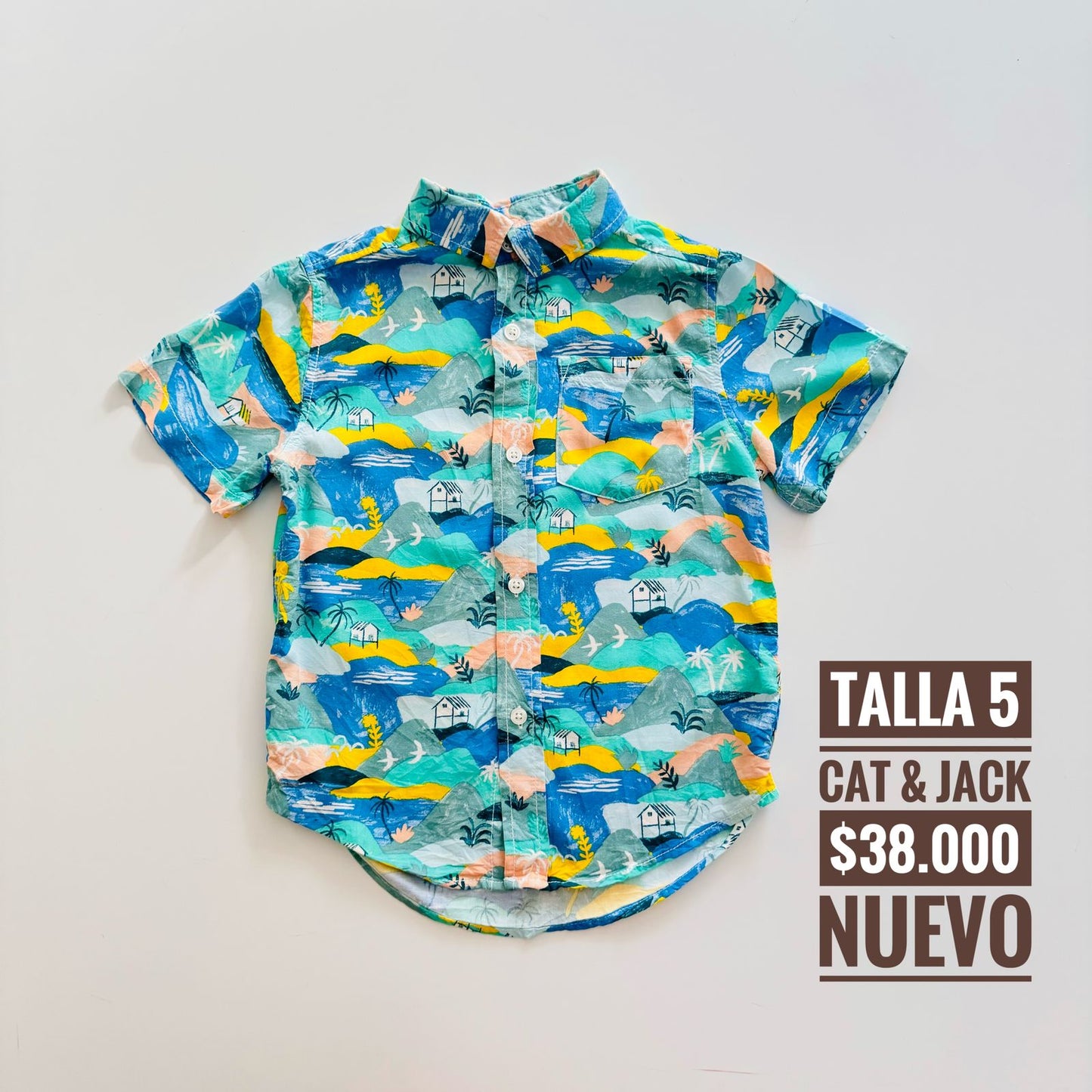 5T Camisa Cat & Jack Nuevo