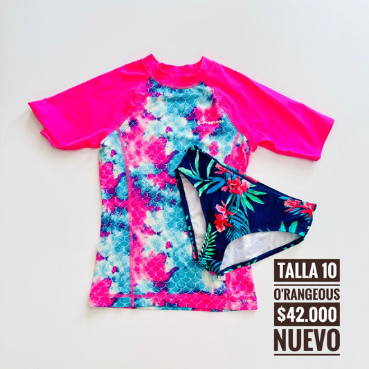 10T Vestido de Baño Importado Nuevo