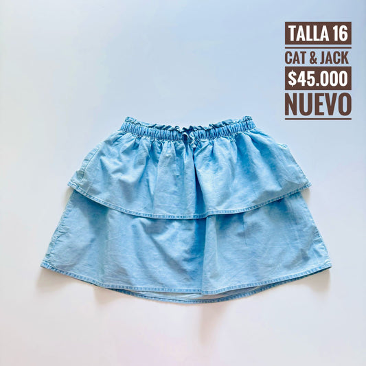 16T Falda Cat & Jack Nuevo