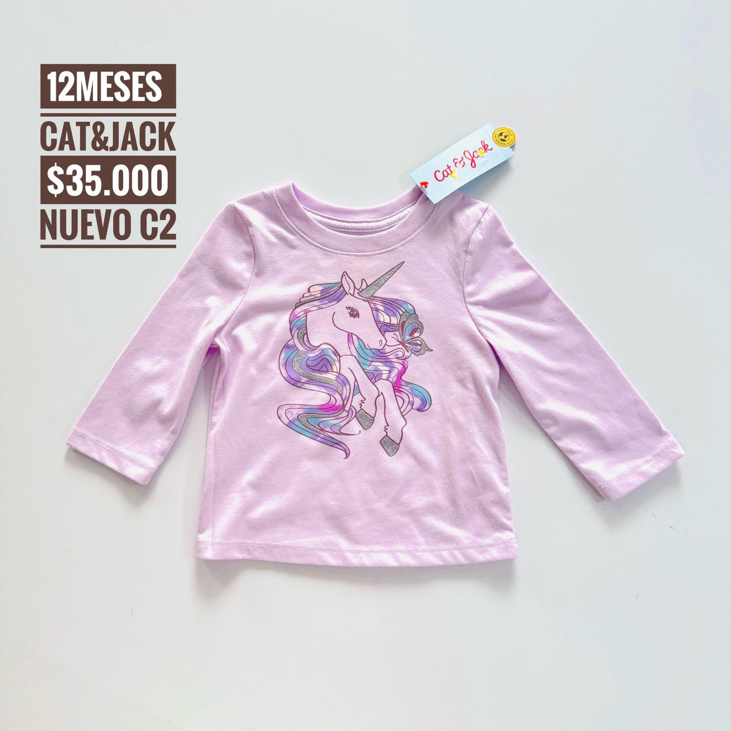 12 m Blusa Cat & Jack Nuevo