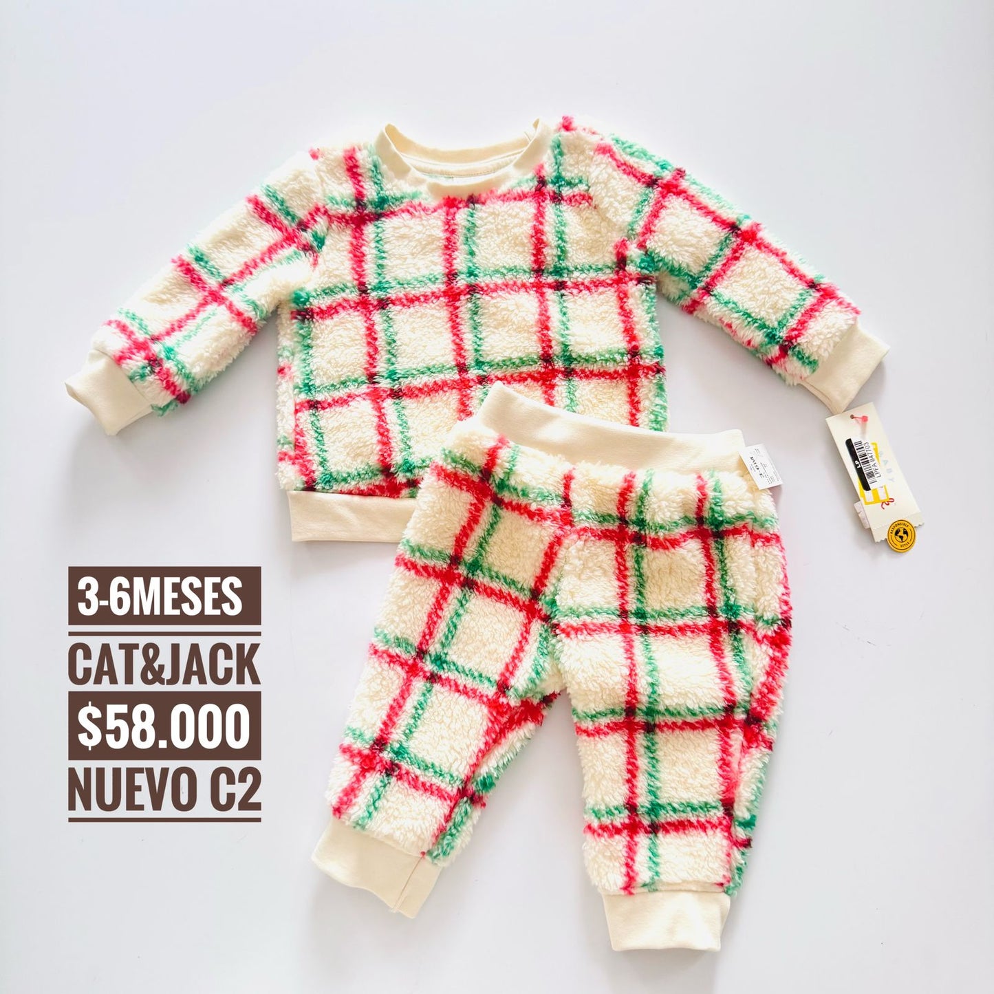 3 - 6 m Conjunto Cat & Jack Nuevo