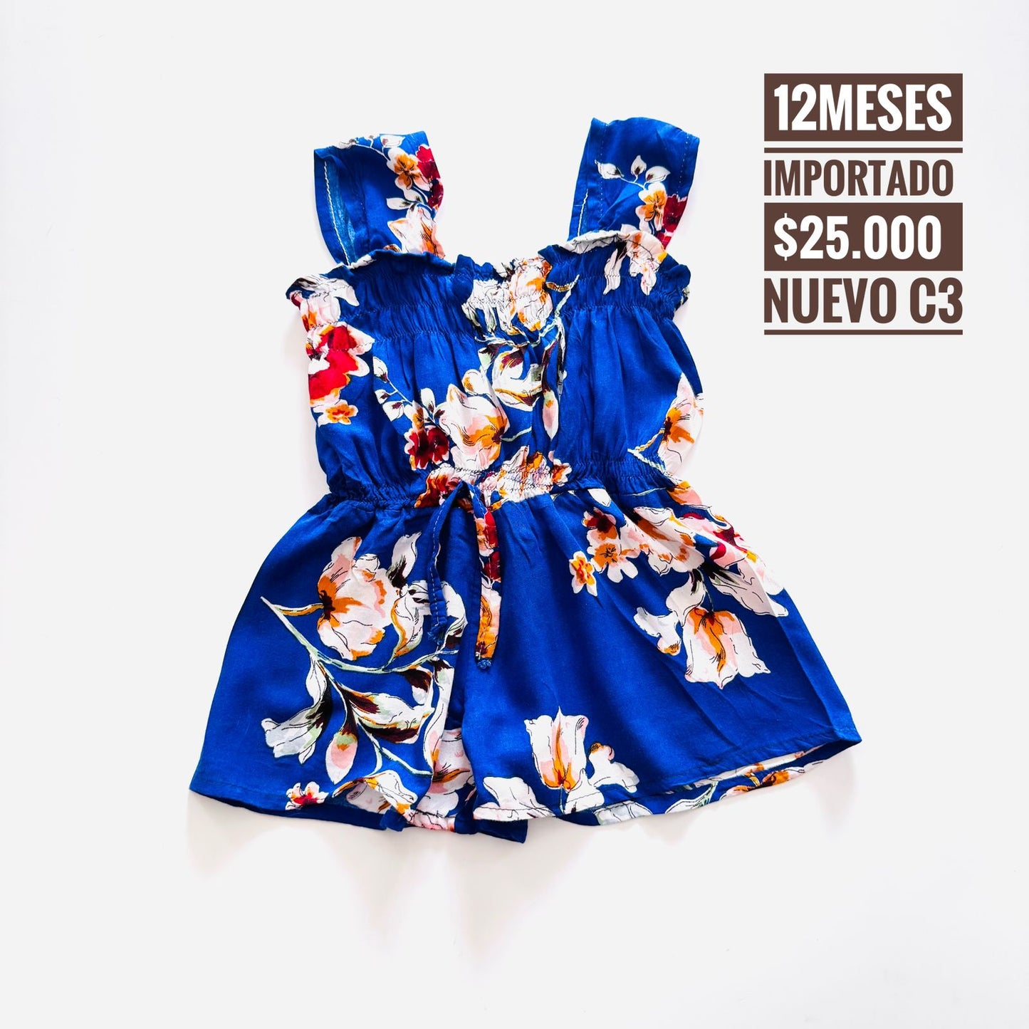 12 m Vestido Importado Nuevo