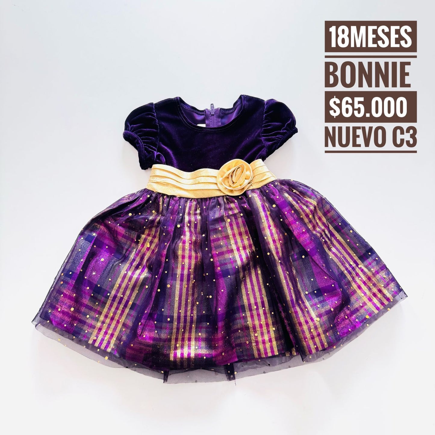 18 m Vestido Bonnie Nuevo