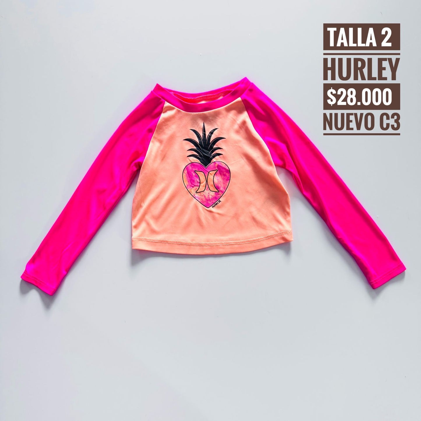 2T Vestido de Baño Hurley Nuevo