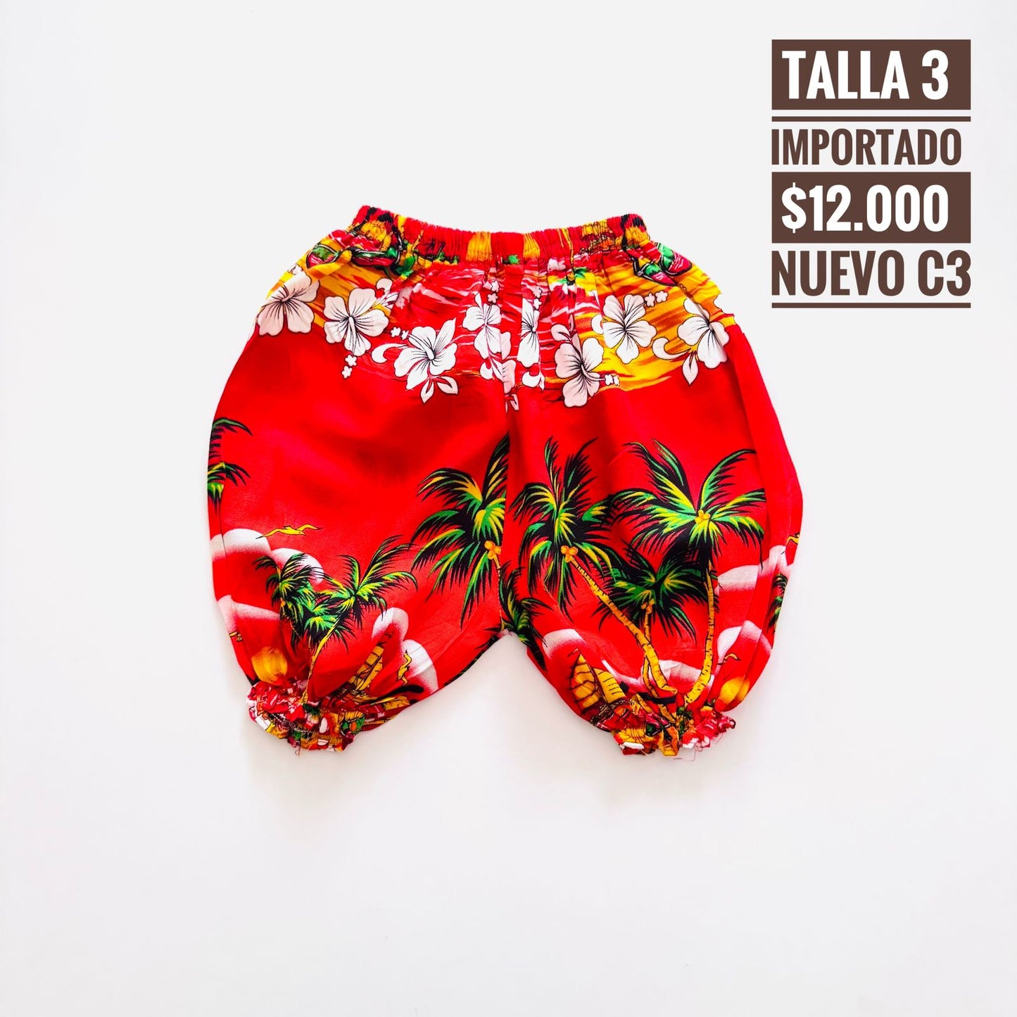 3T Short Importado Nuevo