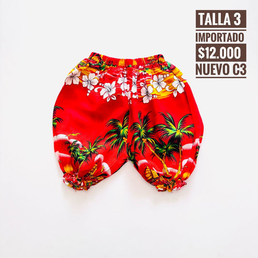 3T Short Importado Nuevo