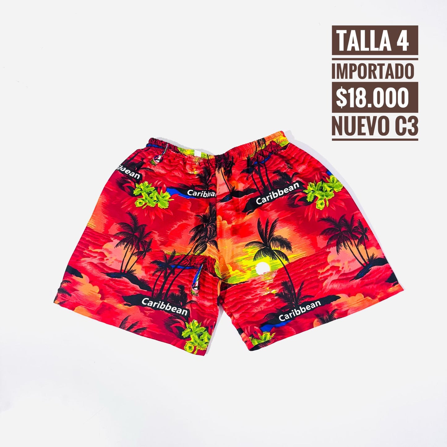 4T Pantaloneta Importado Nuevo