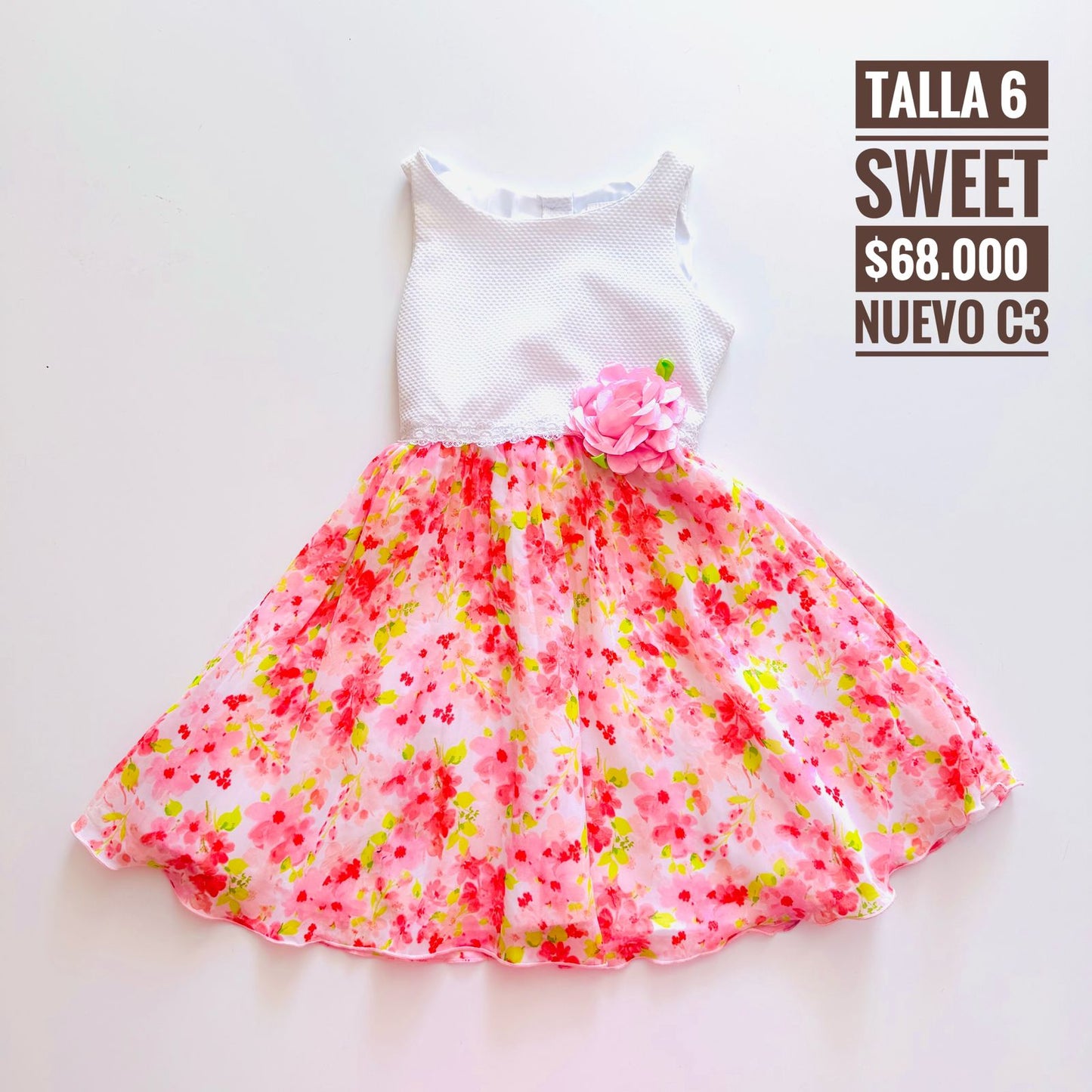 6T Vestido Sweet Nuevo