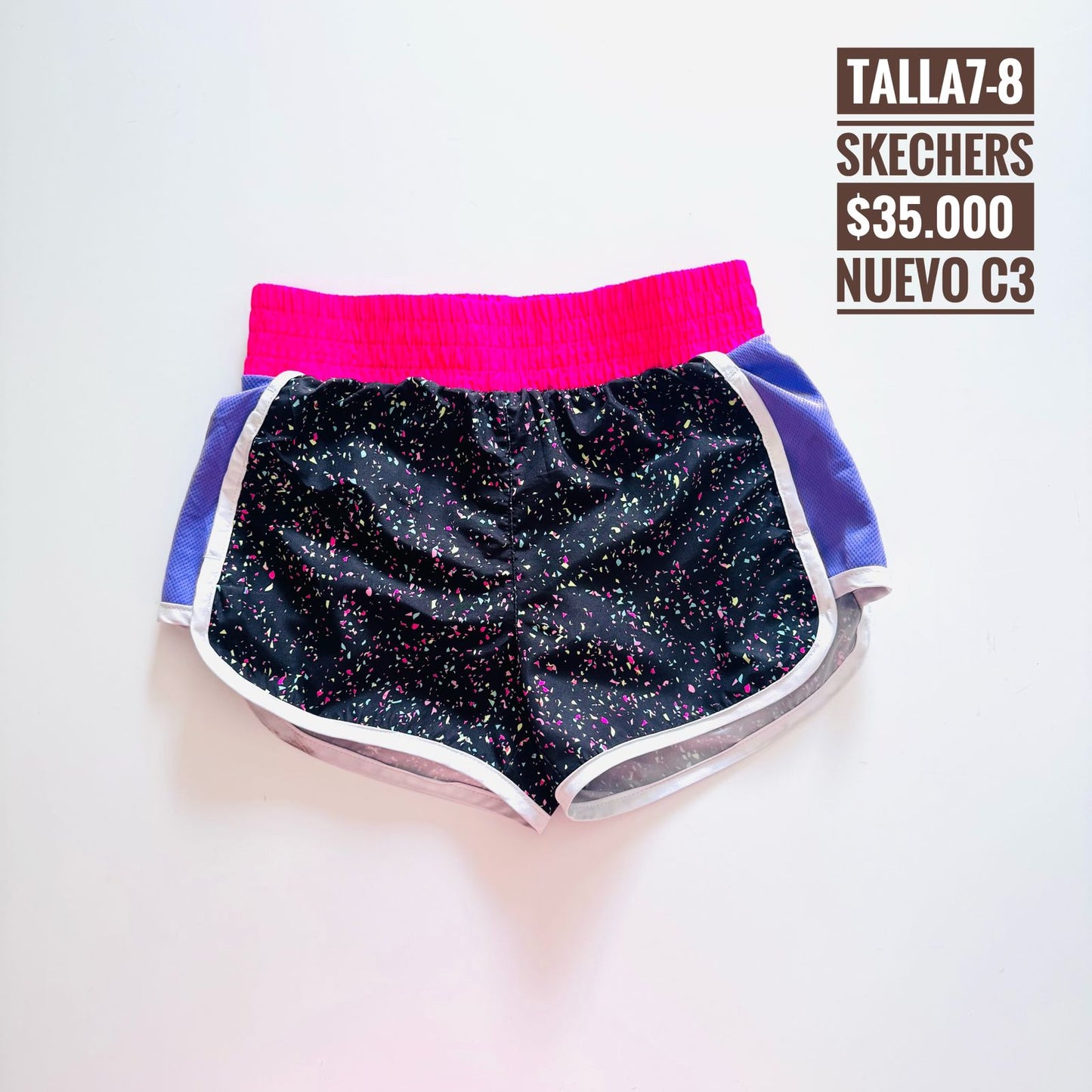 7-8T Short Skechers Nuevo