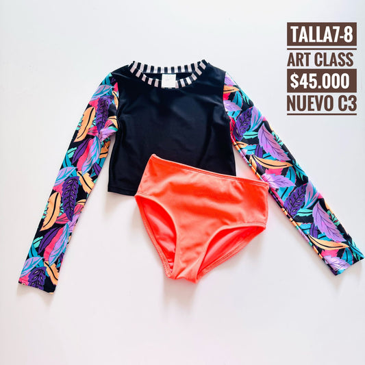 7-8T Vestido de Baño Art Class Nuevo