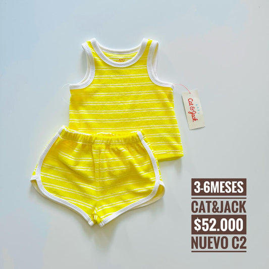 3 - 6 m Conjunto Cat & Jack Nuevo