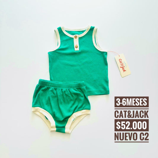 3 - 6 m Conjunto Cat & Jack Nuevo