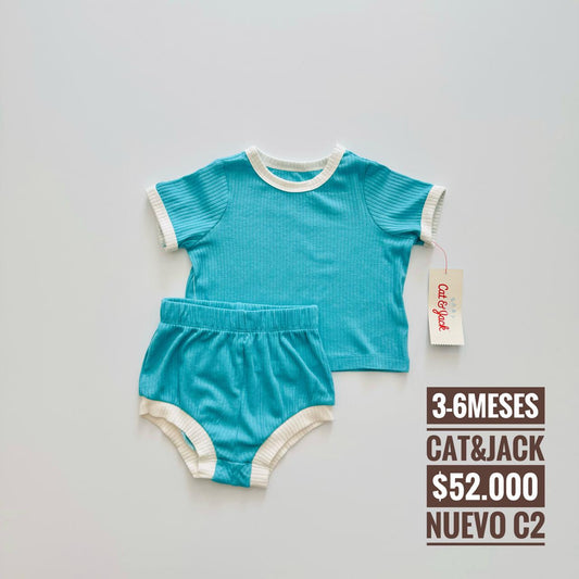 3 - 6 m Conjunto Cat & Jack Nuevo